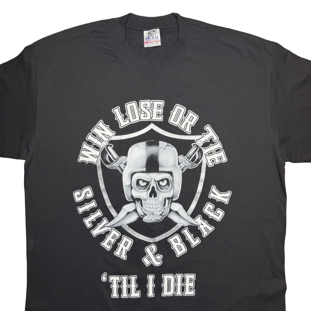 Raiders silver and‎ black football shirt
